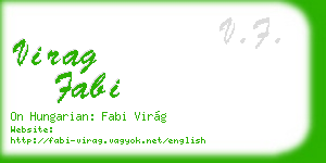 virag fabi business card